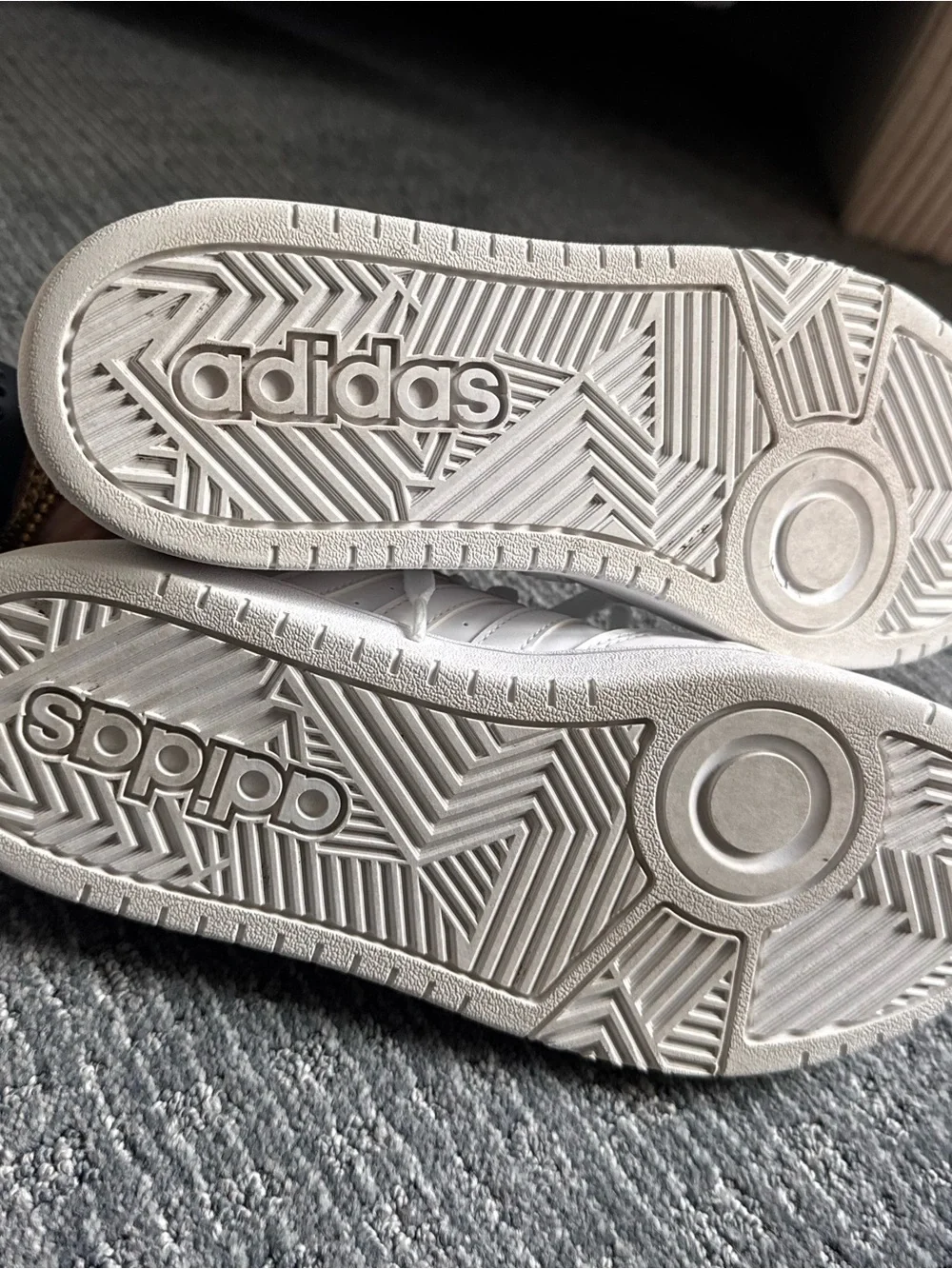 adidas hoops White Classic Low-Top Sneakers